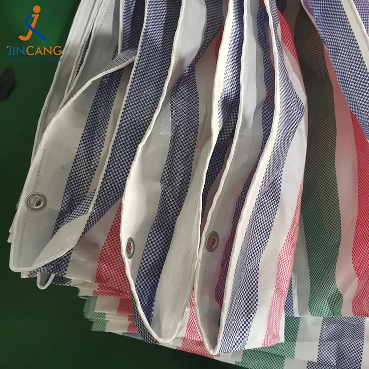 Gulungan Terpal PE Strip 110 GSM