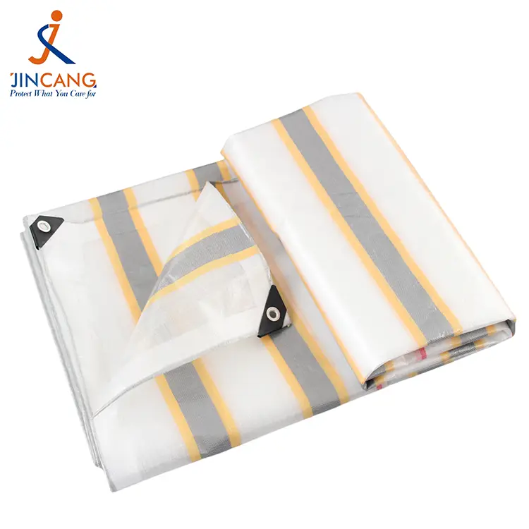 180g PE Tarpaulin perak berlapis emas
