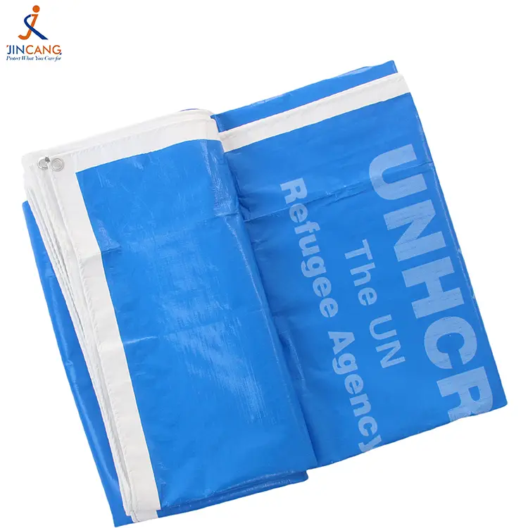 220g biru putih dengan cetak pe terpalin