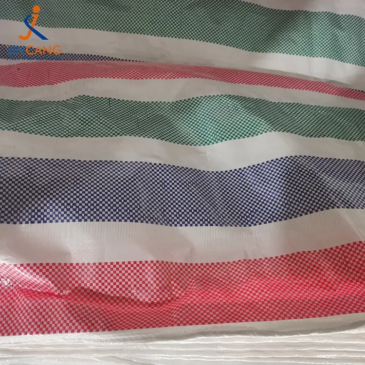 Gulungan Terpal PE Strip 90 GSM